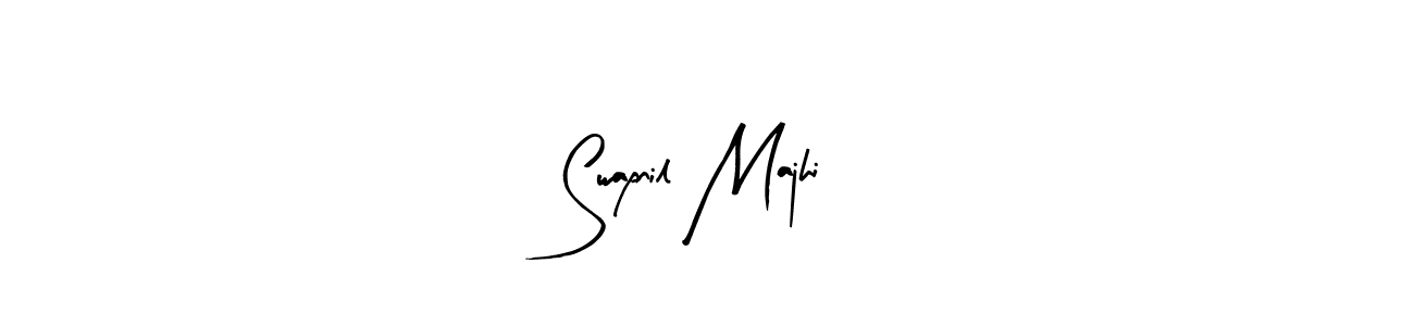 You should practise on your own different ways (Arty Signature) to write your name (Swapnil Majhi) in signature. don't let someone else do it for you. Swapnil Majhi signature style 8 images and pictures png