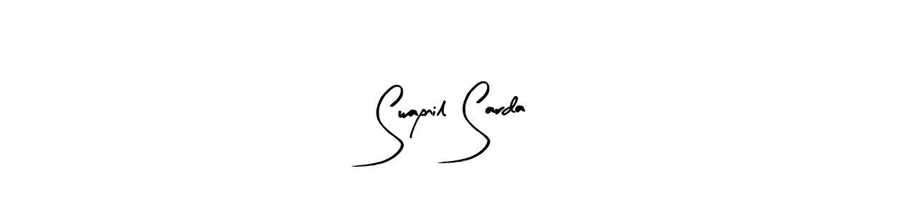 This is the best signature style for the Swapnil Sarda name. Also you like these signature font (Arty Signature). Mix name signature. Swapnil Sarda signature style 8 images and pictures png