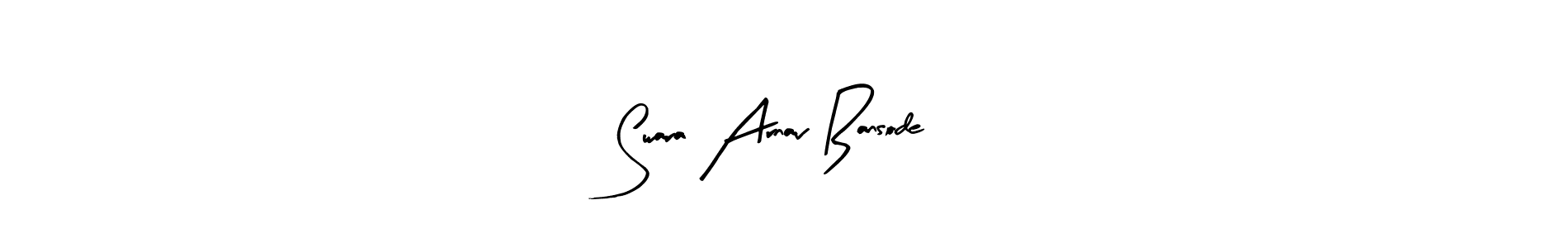 How to Draw Swara Arnav Bansode signature style? Arty Signature is a latest design signature styles for name Swara Arnav Bansode. Swara Arnav Bansode signature style 8 images and pictures png