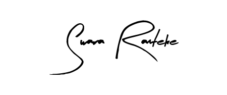 A sleek calligraphic signature for name Swara Ramteke utilizing Arty Signature styling. Great for adding personal signatures to photos and art. Swara Ramteke signature style 8 images and pictures png