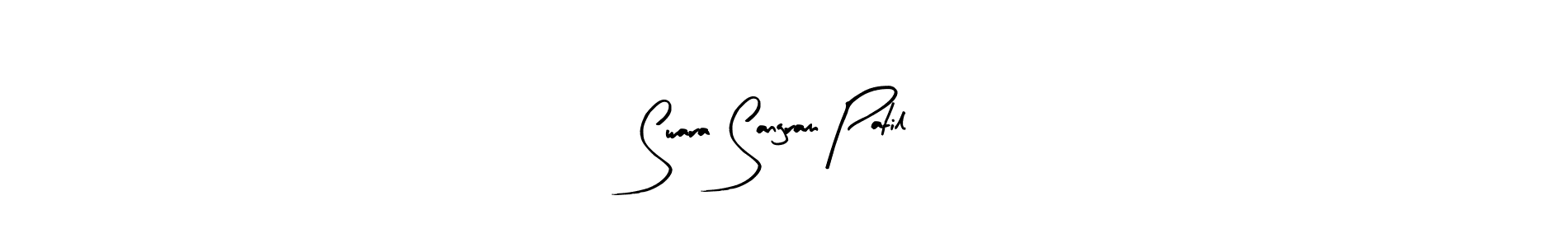 Make a beautiful signature design for name Swara Sangram Patil. With this signature (Arty Signature) style, you can create a handwritten signature for free. Swara Sangram Patil signature style 8 images and pictures png