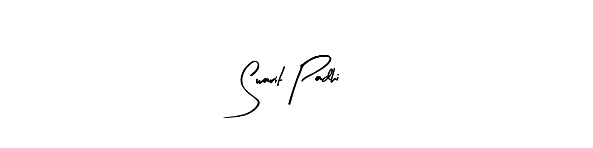 Similarly Arty Signature is the best handwritten signature design. Signature creator online .You can use it as an online autograph creator for name Swarit Padhi. Swarit Padhi signature style 8 images and pictures png
