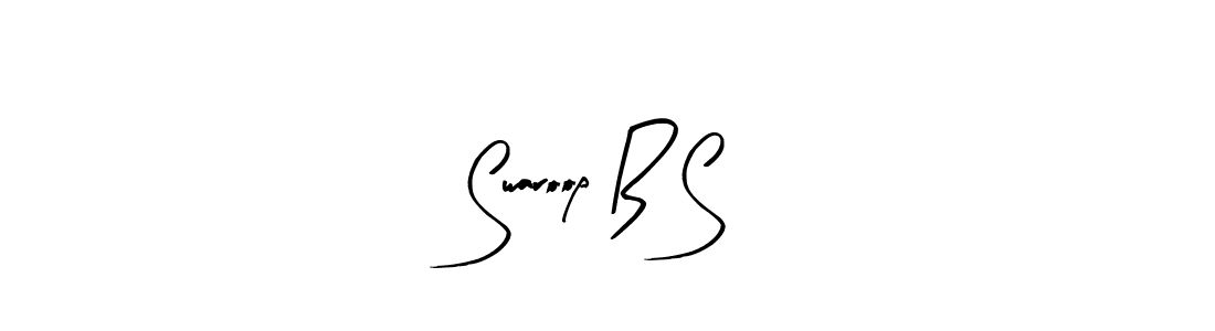 How to make Swaroop B S signature? Arty Signature is a professional autograph style. Create handwritten signature for Swaroop B S name. Swaroop B S signature style 8 images and pictures png