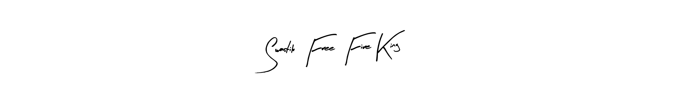 The best way (Arty Signature) to make a short signature is to pick only two or three words in your name. The name Swastik Free Fire King include a total of six letters. For converting this name. Swastik Free Fire King signature style 8 images and pictures png