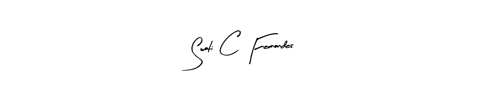 Use a signature maker to create a handwritten signature online. With this signature software, you can design (Arty Signature) your own signature for name Swati C Fernandes. Swati C Fernandes signature style 8 images and pictures png