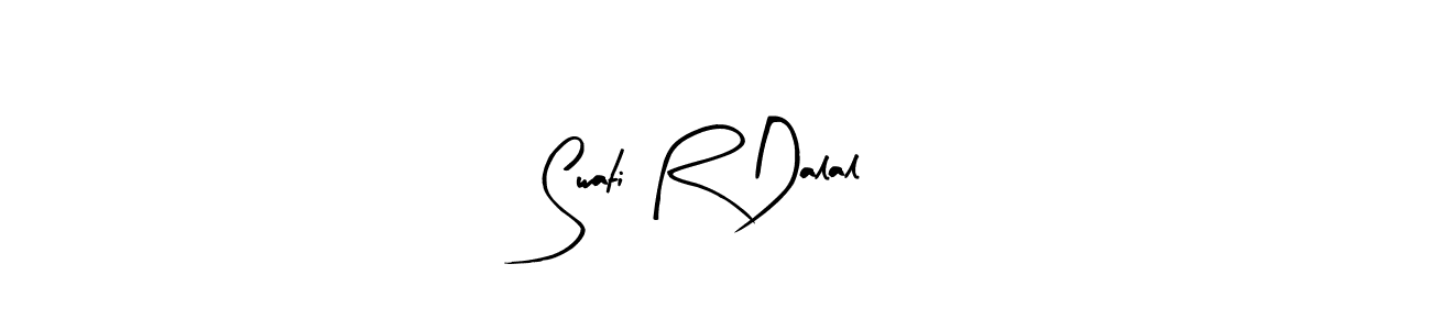 Arty Signature is a professional signature style that is perfect for those who want to add a touch of class to their signature. It is also a great choice for those who want to make their signature more unique. Get Swati R Dalal name to fancy signature for free. Swati R Dalal signature style 8 images and pictures png