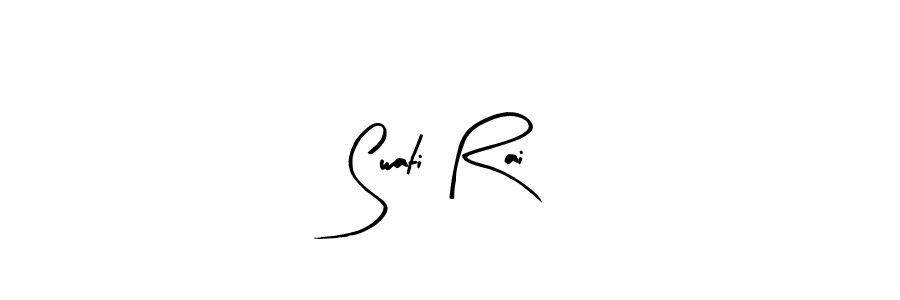 Similarly Arty Signature is the best handwritten signature design. Signature creator online .You can use it as an online autograph creator for name Swati Rai. Swati Rai signature style 8 images and pictures png