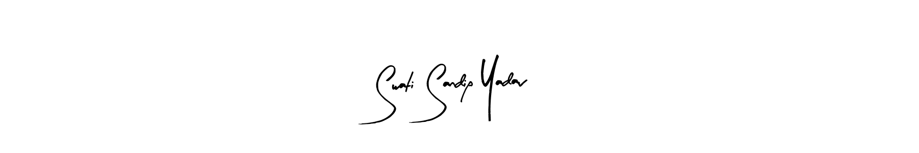 You can use this online signature creator to create a handwritten signature for the name Swati Sandip Yadav. This is the best online autograph maker. Swati Sandip Yadav signature style 8 images and pictures png