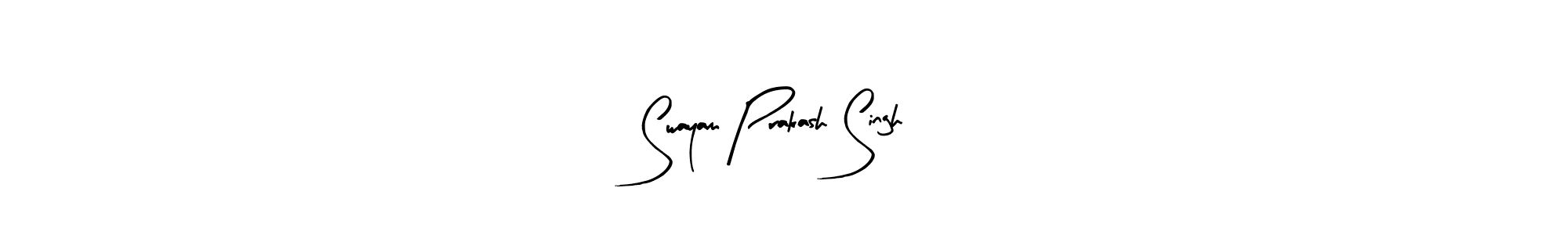Arty Signature is a professional signature style that is perfect for those who want to add a touch of class to their signature. It is also a great choice for those who want to make their signature more unique. Get Swayam Prakash Singh name to fancy signature for free. Swayam Prakash Singh signature style 8 images and pictures png
