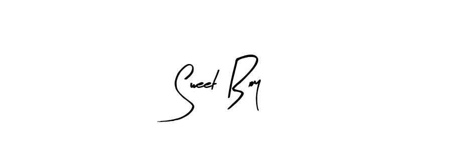 if you are searching for the best signature style for your name Sweet Boy. so please give up your signature search. here we have designed multiple signature styles  using Arty Signature. Sweet Boy signature style 8 images and pictures png