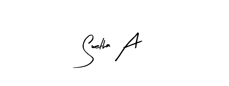 Here are the top 10 professional signature styles for the name Swetha A. These are the best autograph styles you can use for your name. Swetha A signature style 8 images and pictures png