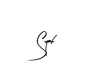 You should practise on your own different ways (Arty Signature) to write your name (Syaf) in signature. don't let someone else do it for you. Syaf signature style 8 images and pictures png