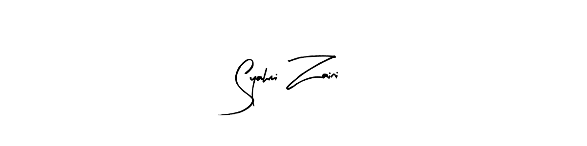 Also we have Syahmi Zaini name is the best signature style. Create professional handwritten signature collection using Arty Signature autograph style. Syahmi Zaini signature style 8 images and pictures png