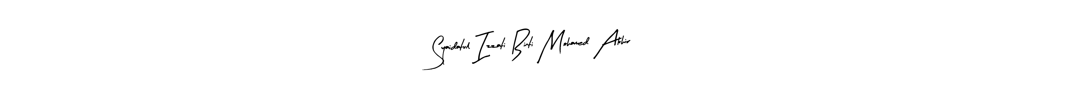 Create a beautiful signature design for name Syaidatul Izzati Binti Mohamed Akhir. With this signature (Arty Signature) fonts, you can make a handwritten signature for free. Syaidatul Izzati Binti Mohamed Akhir signature style 8 images and pictures png