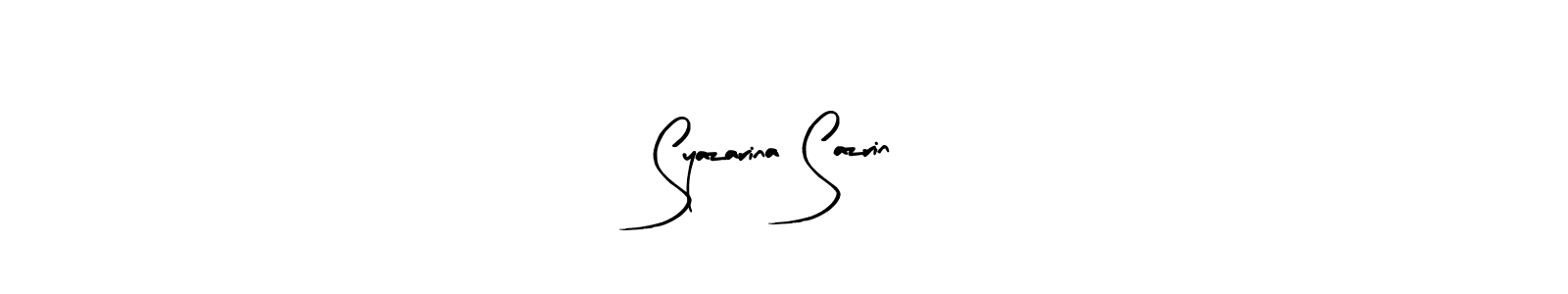 You should practise on your own different ways (Arty Signature) to write your name (Syazarina Sazrin) in signature. don't let someone else do it for you. Syazarina Sazrin signature style 8 images and pictures png
