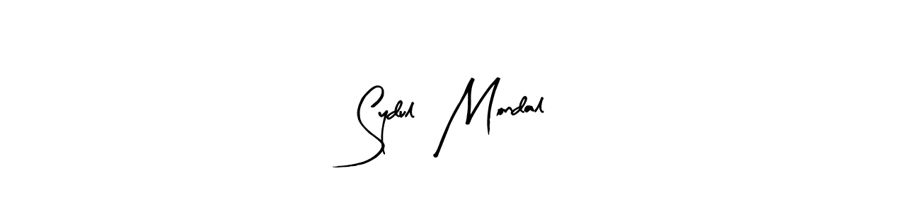 Arty Signature is a professional signature style that is perfect for those who want to add a touch of class to their signature. It is also a great choice for those who want to make their signature more unique. Get Sydul  Mondal name to fancy signature for free. Sydul  Mondal signature style 8 images and pictures png