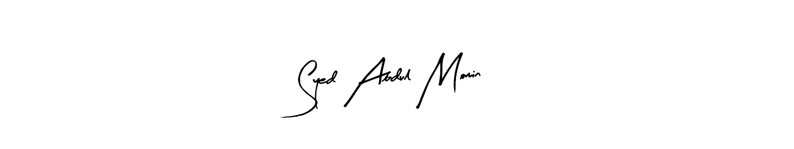 Design your own signature with our free online signature maker. With this signature software, you can create a handwritten (Arty Signature) signature for name Syed Abdul Momin. Syed Abdul Momin signature style 8 images and pictures png