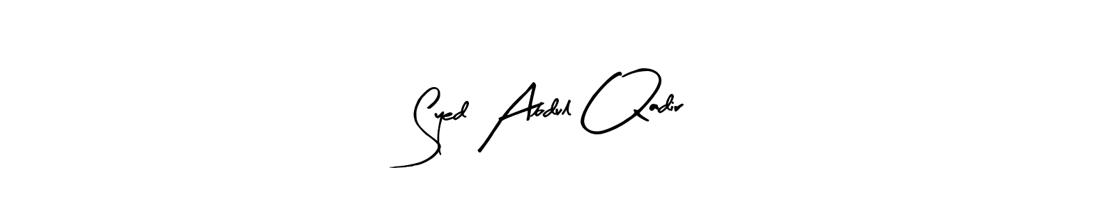 Similarly Arty Signature is the best handwritten signature design. Signature creator online .You can use it as an online autograph creator for name Syed Abdul Qadir. Syed Abdul Qadir signature style 8 images and pictures png