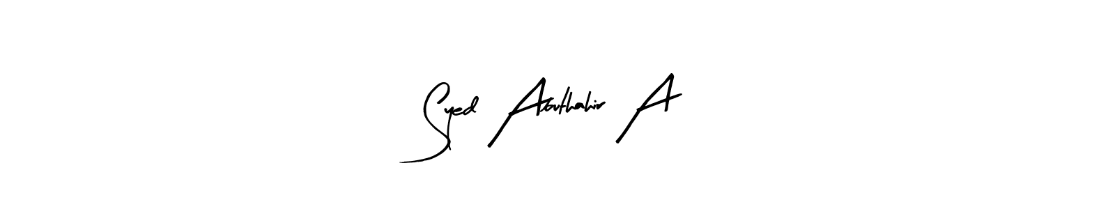 Once you've used our free online signature maker to create your best signature Arty Signature style, it's time to enjoy all of the benefits that Syed Abuthahir A name signing documents. Syed Abuthahir A signature style 8 images and pictures png