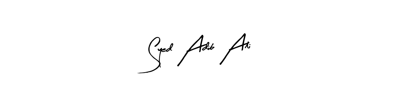 How to Draw Syed Adib Ali signature style? Arty Signature is a latest design signature styles for name Syed Adib Ali. Syed Adib Ali signature style 8 images and pictures png