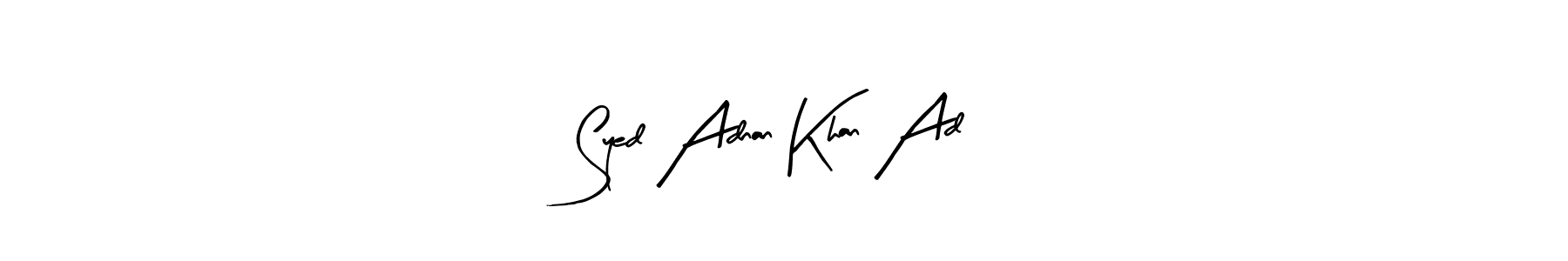 You should practise on your own different ways (Arty Signature) to write your name (Syed Adnan Khan Ad) in signature. don't let someone else do it for you. Syed Adnan Khan Ad signature style 8 images and pictures png
