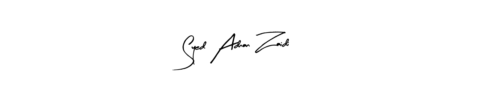 Design your own signature with our free online signature maker. With this signature software, you can create a handwritten (Arty Signature) signature for name Syed Adnan Zaidi. Syed Adnan Zaidi signature style 8 images and pictures png