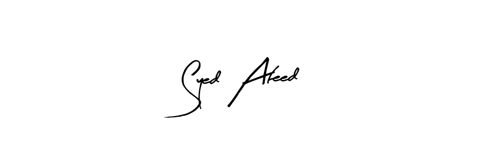 Also we have Syed Afeed name is the best signature style. Create professional handwritten signature collection using Arty Signature autograph style. Syed Afeed signature style 8 images and pictures png