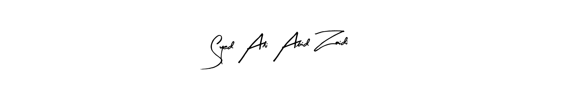 This is the best signature style for the Syed Ali Abid Zaidi name. Also you like these signature font (Arty Signature). Mix name signature. Syed Ali Abid Zaidi signature style 8 images and pictures png