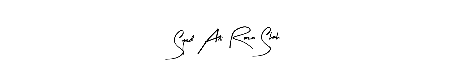 Similarly Arty Signature is the best handwritten signature design. Signature creator online .You can use it as an online autograph creator for name Syed Ali Raza Shah. Syed Ali Raza Shah signature style 8 images and pictures png