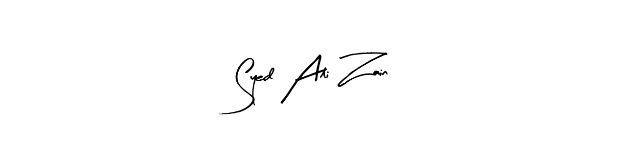This is the best signature style for the Syed Ali Zain name. Also you like these signature font (Arty Signature). Mix name signature. Syed Ali Zain signature style 8 images and pictures png