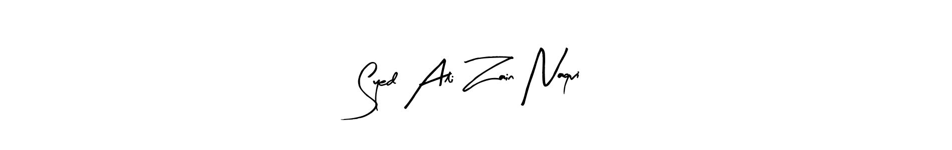 Also we have Syed Ali Zain Naqvi name is the best signature style. Create professional handwritten signature collection using Arty Signature autograph style. Syed Ali Zain Naqvi signature style 8 images and pictures png