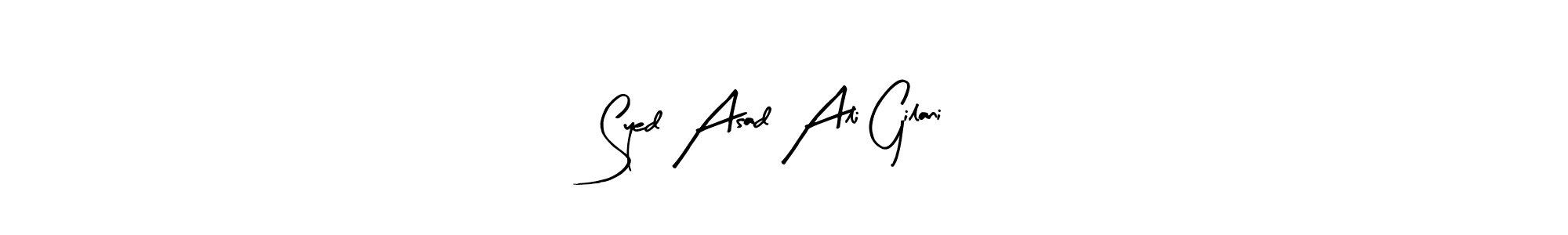 Make a beautiful signature design for name Syed Asad Ali Gilani. Use this online signature maker to create a handwritten signature for free. Syed Asad Ali Gilani signature style 8 images and pictures png