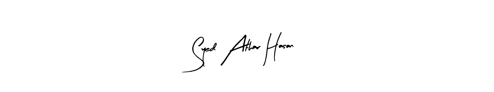 It looks lik you need a new signature style for name Syed Athar Hasan. Design unique handwritten (Arty Signature) signature with our free signature maker in just a few clicks. Syed Athar Hasan signature style 8 images and pictures png
