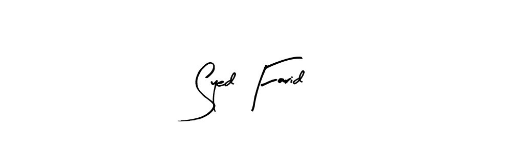 Make a short Syed Farid signature style. Manage your documents anywhere anytime using Arty Signature. Create and add eSignatures, submit forms, share and send files easily. Syed Farid signature style 8 images and pictures png