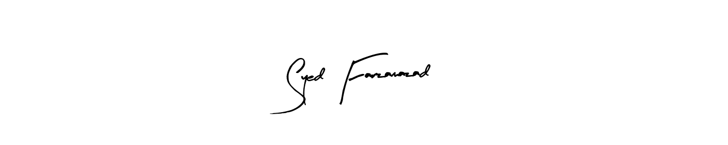 Make a beautiful signature design for name Syed Farzamazad. With this signature (Arty Signature) style, you can create a handwritten signature for free. Syed Farzamazad signature style 8 images and pictures png