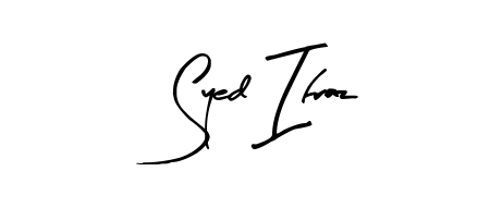 Similarly Arty Signature is the best handwritten signature design. Signature creator online. You can use it as an online autograph creator for name Syed Ifraz. Syed Ifraz signature style 8 images and pictures png