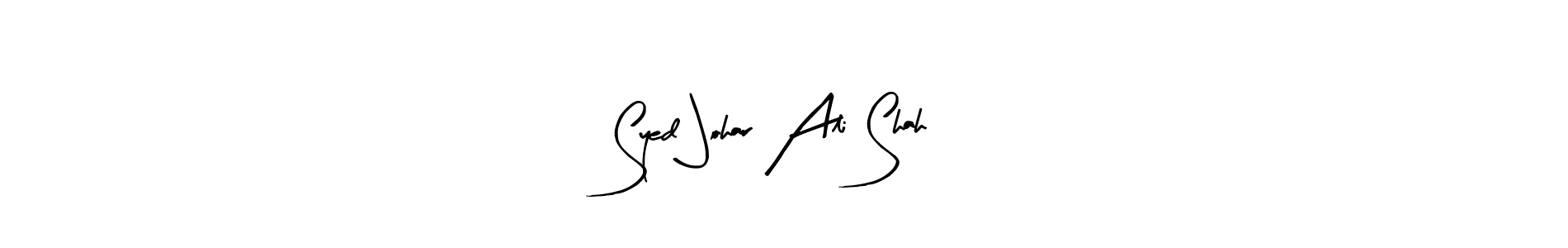 It looks lik you need a new signature style for name Syed Johar Ali Shah. Design unique handwritten (Arty Signature) signature with our free signature maker in just a few clicks. Syed Johar Ali Shah signature style 8 images and pictures png