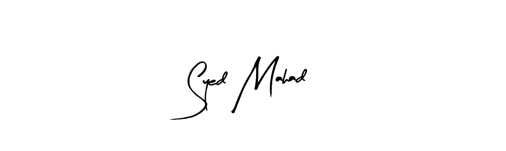 How to make Syed Mahad name signature. Use Arty Signature style for creating short signs online. This is the latest handwritten sign. Syed Mahad signature style 8 images and pictures png