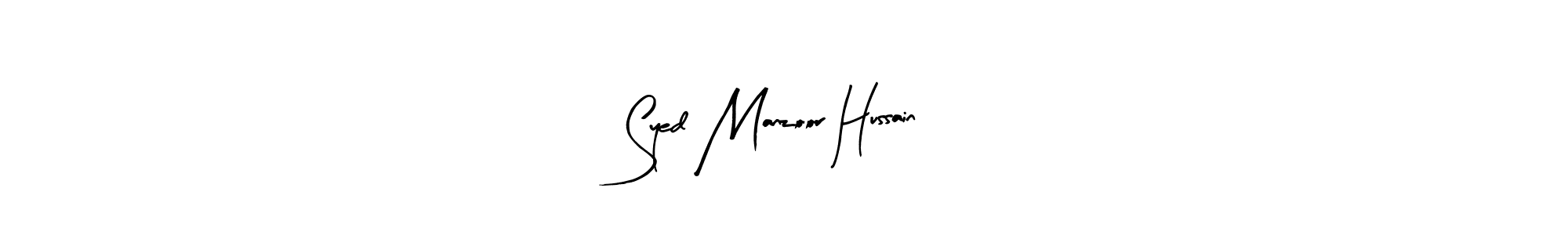 Similarly Arty Signature is the best handwritten signature design. Signature creator online .You can use it as an online autograph creator for name Syed Manzoor Hussain. Syed Manzoor Hussain signature style 8 images and pictures png