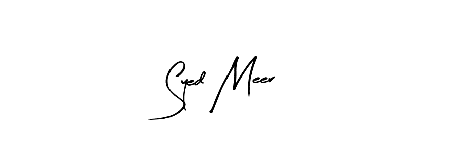 Arty Signature is a professional signature style that is perfect for those who want to add a touch of class to their signature. It is also a great choice for those who want to make their signature more unique. Get Syed Meer name to fancy signature for free. Syed Meer signature style 8 images and pictures png