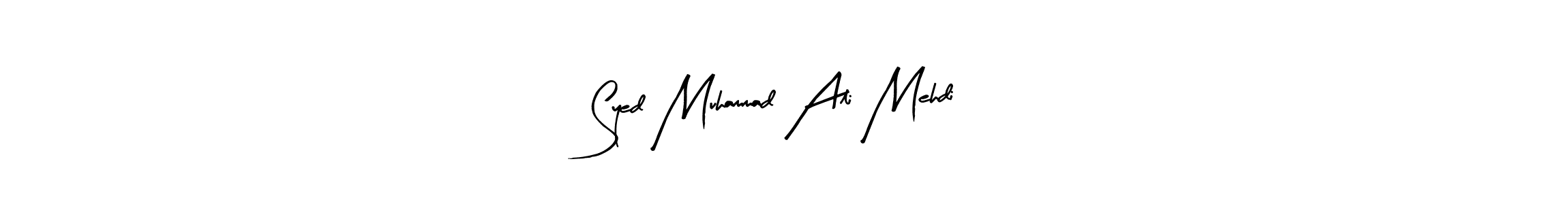 Use a signature maker to create a handwritten signature online. With this signature software, you can design (Arty Signature) your own signature for name Syed Muhammad Ali Mehdi. Syed Muhammad Ali Mehdi signature style 8 images and pictures png