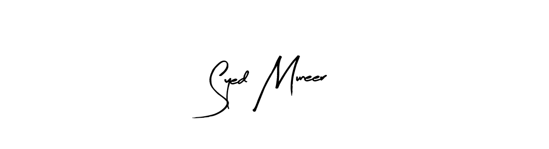 How to make Syed Muneer signature? Arty Signature is a professional autograph style. Create handwritten signature for Syed Muneer name. Syed Muneer signature style 8 images and pictures png