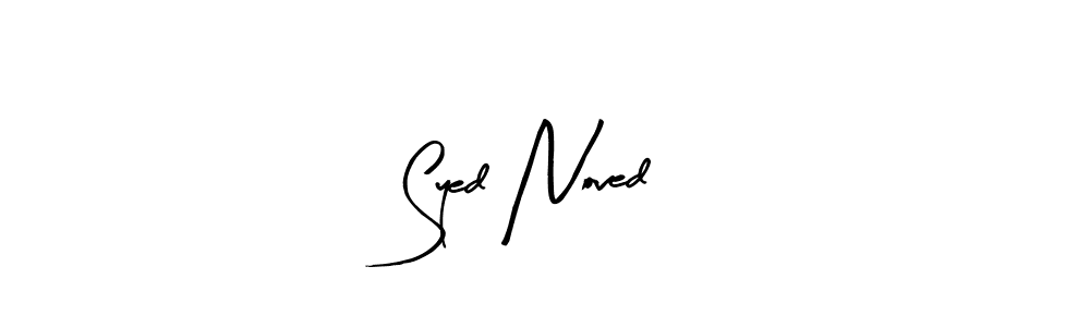 Arty Signature is a professional signature style that is perfect for those who want to add a touch of class to their signature. It is also a great choice for those who want to make their signature more unique. Get Syed Noved name to fancy signature for free. Syed Noved signature style 8 images and pictures png