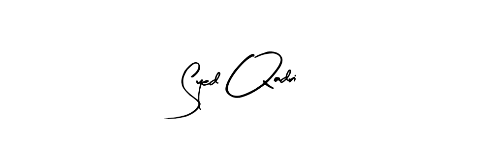 How to make Syed Qadri signature? Arty Signature is a professional autograph style. Create handwritten signature for Syed Qadri name. Syed Qadri signature style 8 images and pictures png