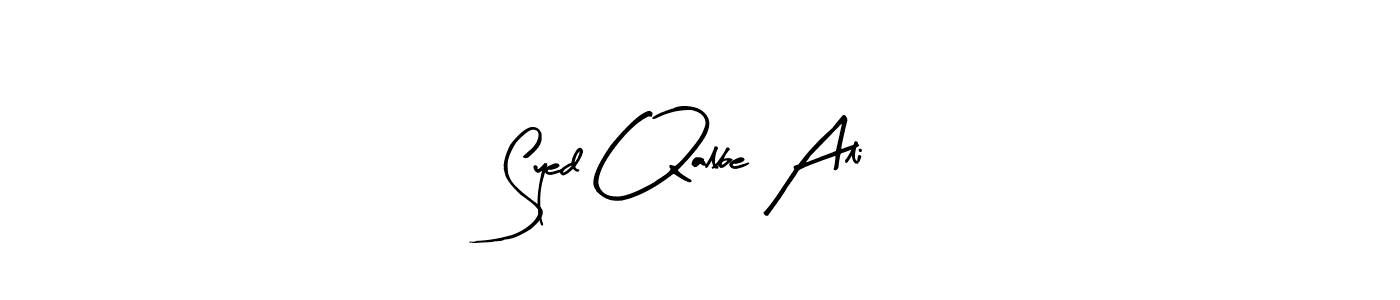 How to make Syed Qalbe Ali name signature. Use Arty Signature style for creating short signs online. This is the latest handwritten sign. Syed Qalbe Ali signature style 8 images and pictures png