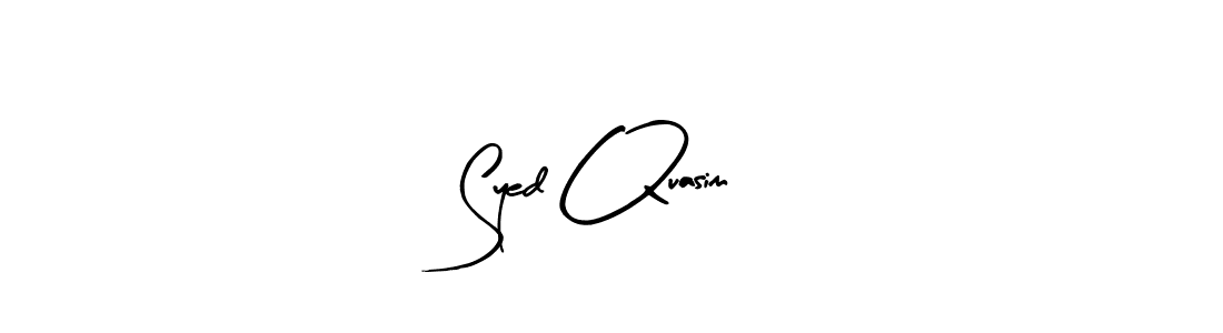 Also we have Syed Quasim name is the best signature style. Create professional handwritten signature collection using Arty Signature autograph style. Syed Quasim signature style 8 images and pictures png