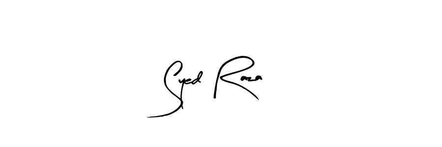 Use a signature maker to create a handwritten signature online. With this signature software, you can design (Arty Signature) your own signature for name Syed Raza. Syed Raza signature style 8 images and pictures png