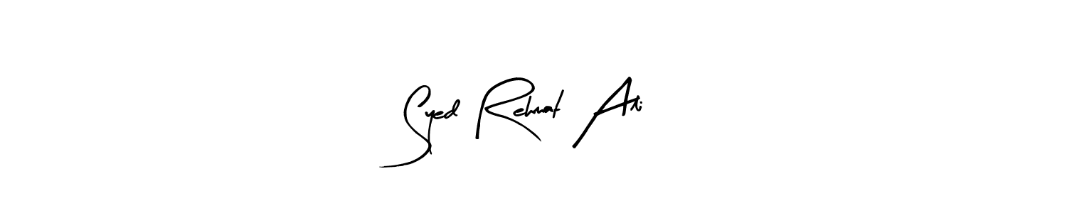 Also You can easily find your signature by using the search form. We will create Syed Rehmat Ali name handwritten signature images for you free of cost using Arty Signature sign style. Syed Rehmat Ali signature style 8 images and pictures png