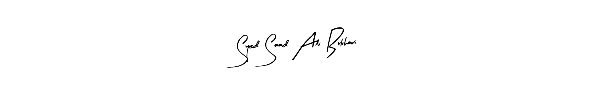 Also You can easily find your signature by using the search form. We will create Syed Saad Ali Bukhari name handwritten signature images for you free of cost using Arty Signature sign style. Syed Saad Ali Bukhari signature style 8 images and pictures png