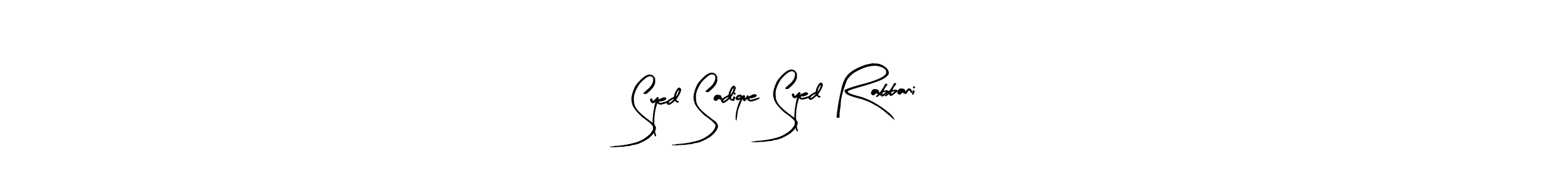 Make a beautiful signature design for name Syed Sadique Syed Rabbani. Use this online signature maker to create a handwritten signature for free. Syed Sadique Syed Rabbani signature style 8 images and pictures png